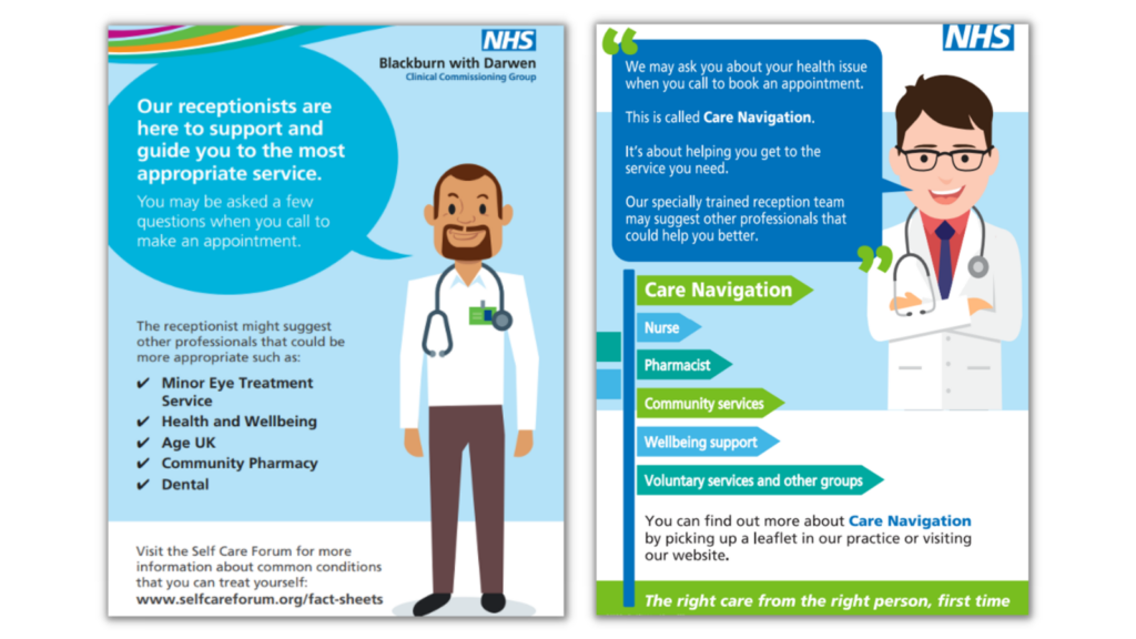 Care navigator poster examples