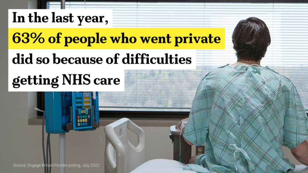 Difficulties getting NHS care