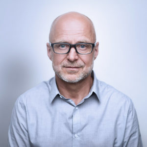 Middle-aged man with glasses photo