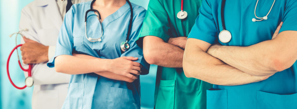 Doctors working in hospital